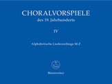 Choralvorspiele Des 19 Organ sheet music cover